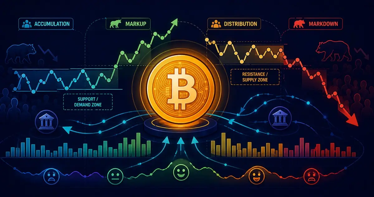 How Wyckoff Theory Explains Bitcoin Market Cycles